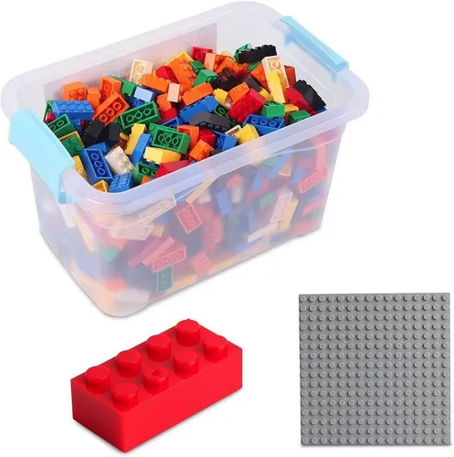 Katara Bausteine Box-Set mit 520 Steinen - Spielbausteine für kreatives Bauen, 100% kompatibel mit Sluban, Papimax, Q-Bricks und LEGO®, ideal für Kinder ab 3 Jahren.