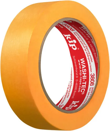 Kip 3808 WASHI-TEC Malerband Abklebeband Goldband Tape sehr dünn, rückstandsfrei