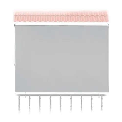 Senkrechtmarkise Vertikalmarkise - Balkonsonnenschutz für Privatsphäre - Markise für Balkon, Größe: 180 x 140 cm, bietet effektiven Sichtschutz und UV-Schutz, ideal für entspannte Stunden im Freien.