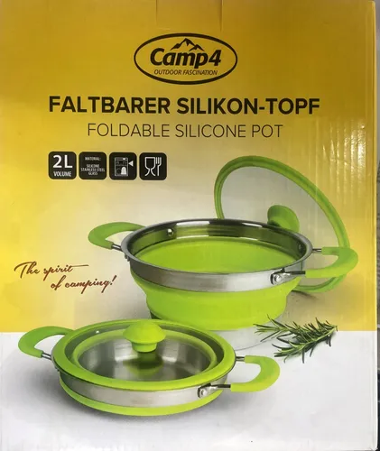 Faltbarer Silikon Topf 2 Liter