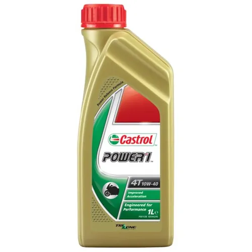 Castrol Power 1 4T 10W-40 Motorrad Motoröl 1l Flasche - Hochleistungs-Motoröl für Motorräder, bietet optimalen Schutz und Leistung bei jeder Fahrt, ideal für sportliche Fahrer.