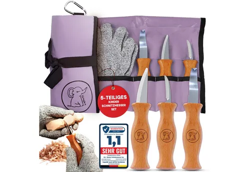 Eli Taschenmesser Schnitzmesser Kinder in lila von Eli