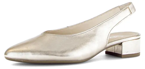 Gabor Damen Slingpumps – Elegante Court Shoes mit Komfort in gold von Gabor