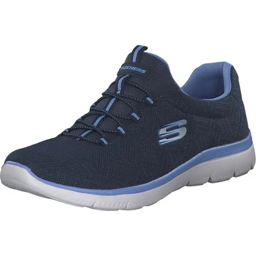 Skechers Damen Summits Artistry Chic Sneaker - Marineblauer Netzbesatz, 43 EU - Damen-Sneaker mit leichtem, flexiblem Design und stoßdämpfender Zwischensohle für optimalen Tragekomfort und Bewegungsfreiheit.