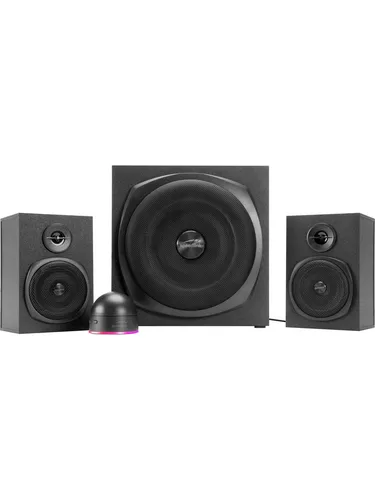 Speedlink GRAVITY LT Lautsprecher, 2.1 Subwoofer System - Lautsprecher / Lautsprecherbauteile mit kraftvollem 2.1 Subwoofer für beeindruckenden Sound und optimale Klangerlebnisse beim Gaming oder Musikgenuss.