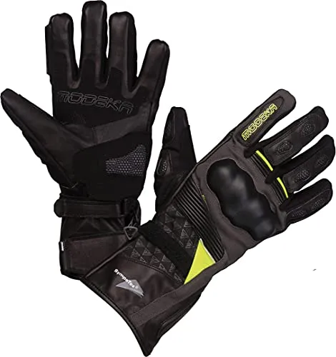 Modeka Panamericana Motorradhandschuhe, schwarz/neon, 11