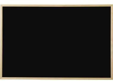 Bi-Office Kreidetafel Tafel nicht magnethaftend inkl. Kreide Kiefernholz schwarz