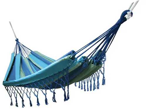 Kronenburg Mehrpersonenhängematte mit Fransen 220 x 160 cm von Kronenburg