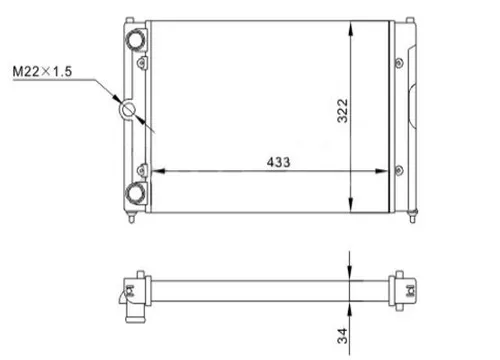 Hart Kühler für Motorkühlung 600 508