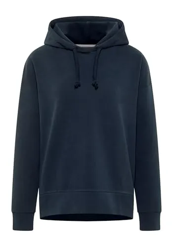 Elbsand Mette Damen Hoodie, Pullover mit Kapuze und Schlitzen, locker geschnitten