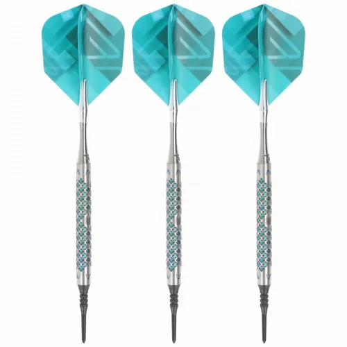 Target Darts Rove Softdarts Set, 90% Tungsten, 10-20G - Soft-Dartpfeile mit futuristischem Design und 90% Tungsten Barrels für optimale Griffigkeit. Inkl. Pixel-Spitzen und Swiss Point Conversion für schnelles Wechseln zwischen Soft- und Steeldarts.