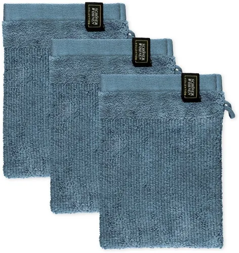SCHÖNER WOHNEN-Kollektion Waschhandschuh Sense, (Packung, 3-St), mit Velourborte, hautschmeichelnde Airtouch Qualität, super weich