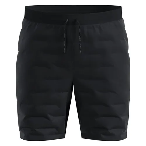 Odlo Herren Zeroweight Insulator Shorts - Schwarz - Laufbekleidung für kalte Tage mit 91% recyceltem Polyester, hervorragender Bewegungsfreiheit und synthetischer Temperaturregulierung für optimalen Komfort.