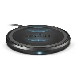 SBS Wireless Fast Charge Tischlader 10 W - Kabelloses Qi-Ladegerät mit ultraschnellem 10 W Aufladen in nur 50 Minuten, kompatibel mit iPhone, Samsung, Xiaomi & mehr. Praktisch und kompakt für jeden Tisch!