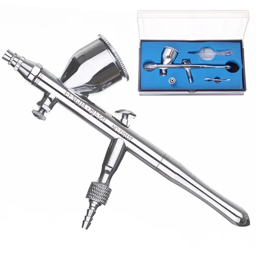 Airbrush mit Profi 0,8mm Düse DOUBLE ACTION Original Spritzpistole Fengda