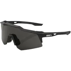 100% MTB-Sportbrille Speedcraft XS Soft Tact Black - Sportbrille für Mountainbiker, mit rauchfarbigen Gläsern für optimalen UV-Schutz und klare Sicht bei allen Lichtverhältnissen.