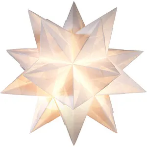 Folia Faltblätter Bascetta-Stern - Weiß-Transparent 150 x 150 mm - 32 Blatt hochwertiges Faltpapier für kreative Bastelprojekte, ideal für den Bascetta-Stern und andere Origami-Kunstwerke.
