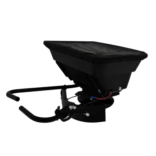 ATV-Streuer Quad Streugerät 43,5L Trichter 12V 560RPM Anhänger für Dünger, Saatgut, Sand, Salz, verstellbare Streuhauben, 1.500 Quadratmeter, inkl. Deflektor, Regenschutz