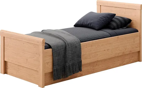Priess Einzelbett Arnsberg, Komfortliegehöhe 49 cm in braun von priess