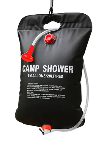 SOLAR CAMPINGDUSCHE 20L mit Duschkopf Solardusche Solarbetrieben Gartendusche Reisedusche Camping Dusche Reise Garten Outdoor 69