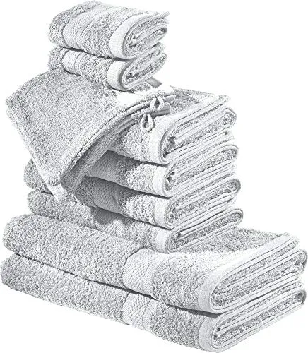 REDBEST Frottier-Set 10-TLG. Chicago Silber Größe in silber von REDBEST