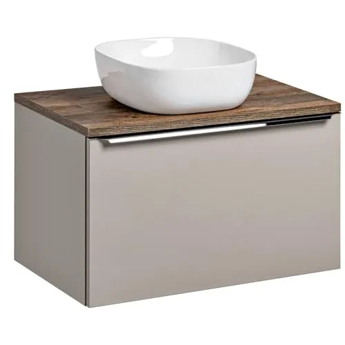 Lomadox Badmöbel Waschtisch-Unterschrank Set 80cm