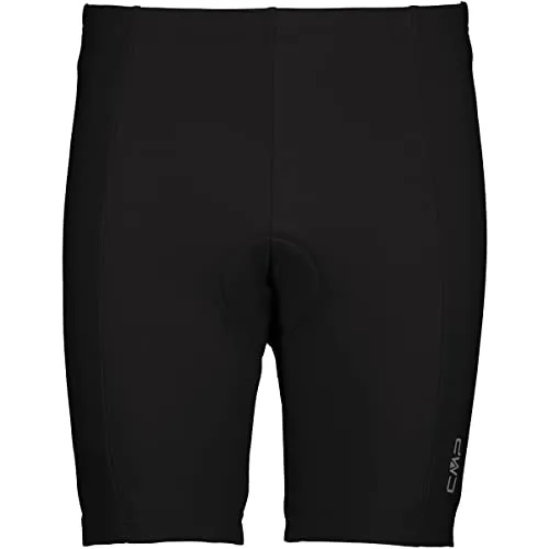 CMP Damen Stretch Radhose kurz (Größe S, schwarz) - Kurze Hosen, leicht gepolsterte und körperbetonte Radhose mit Vier-Wege-Stretch für optimalen Komfort beim Radfahren.