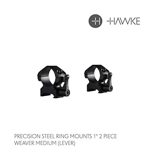 HAWKE 23011 Präzisions Ringmontagen für Weaver Schiene 25,4 mm