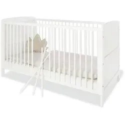 2.Wahl Retourware - Kinderbett Dekor Typ 9, neu verpackt - Betten für Jungen & Mädchen, teilmassiv, mit einer Liegefläche von 140 x 70 cm und einer maximalen Belastbarkeit von 35 kg, ideal für ein sicheres Schlafumfeld.