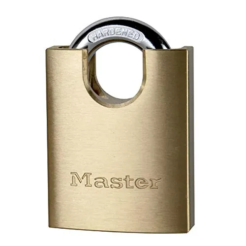 MASTER LOCK 2250EURD VORHÄNGESCHLOSS 50MM VOLLMESSING EINGEFASSTER BÜGEL