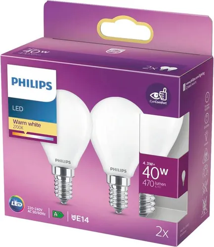 Philips LED E14 Tropfenform 4.3 W von PHILIPS LIGHT