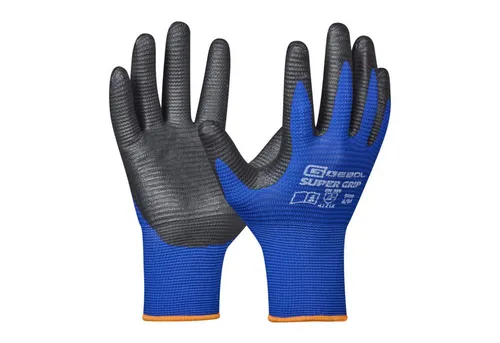 Gebol Arbeitshandschuhe SUPER GRIP Montagehandschuh 100% Nylon Beschichtung: Nitril