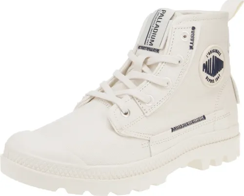 Palladium Damen Pampa Underlayer Sneaker, weiß, 37 EU - Damen-Sneaker aus hochwertigem Canvas, bequem und stylisch - perfekt für den Alltag und Freizeitaktivitäten.
