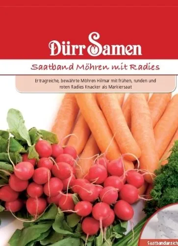 Möhren mit Radies (Saatband)
