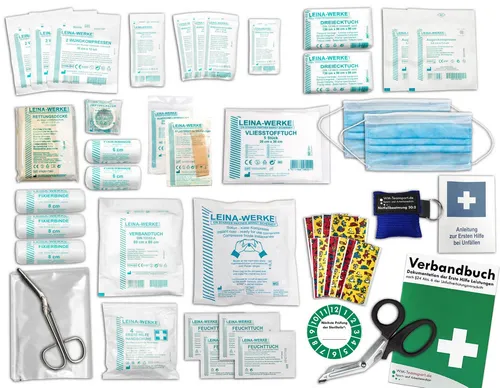 WM-Teamsport Erste-Hilfe-Set Komplett-Füllung Erste-Hilfe DIN 13157 PLUS 1 - KITA -