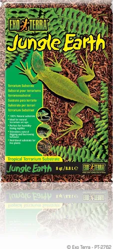 Exo Terra Jungle Earth - natürliches Terrarium-Substrat, Inhalt: 8,8 l