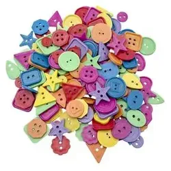 EDUPLAY 370133 Bunte Knöpfe (450 g)