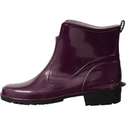 Ladeheid Damen Kurze Gummistiefel LA-930 - Weinrot/Schwarz, Größe 39 - Wasserdichte Damen Gummistiefel mit rutschfester Sohle, perfekt für regnerische Tage und vielseitige Einsätze im Freien.