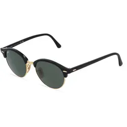 Ray-Ban RB4246 Unisex-Sonnenbrille - Stilvolle Browline in Schwarz - Sonnenbrillen mit Acetat-Gestell und mineralischen Gläsern, ideal für einen zeitlosen Look und optimalen UV-Schutz.