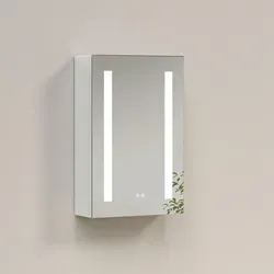 EMKE Spiegelschrank mit LED Beleuchtung 400 x 600 x 145mm