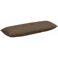 vidaXL Rückenkissen Braun 140 x 19 x 50 cm - Stylisches Rückenkissen für drinnen mit weicher Polyesterfüllung, ideal für Komfort und Eleganz in jedem Raum. Der praktische Reißverschluss ermöglicht einfache Reinigung.
