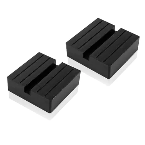 Stück Wagenheber Gummiauflage, Gummiklötze 75 mm Wagenheber Adapter Gummiblöcke Aufnahme Jack Pads Universal Gummi Auflage für Hebebühne Wummiauflage Autoteile Dämpfung 2