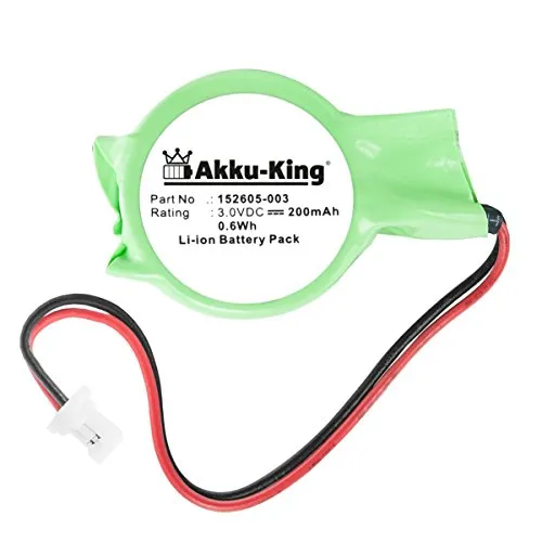 Backup, CMOS Batterie kompatibel mit HP 152605-003 - Li-Ion 200mAh - für Armada E500, E700, M300, M700, V300