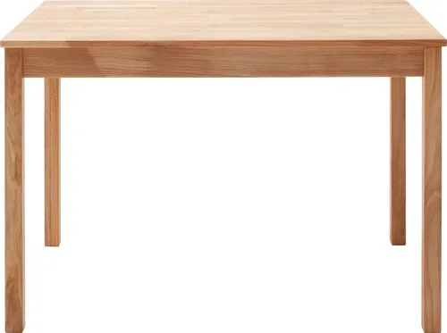 MCA Esstisch Alfons aus massiver Wildeiche, 110 x 70 cm - Esstisch aus hochwertiger, geölter Wildeiche, ideal für kleine Räume. Mit eleganter, pflegeleichter Oberfläche und stabilen Tischbeinen, bringt er natürliche Schönheit in Ihr Zuhause.