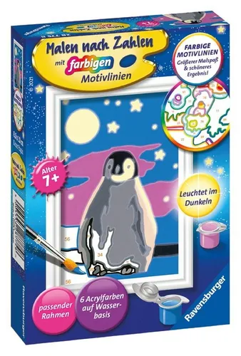 Ravensburger Malen nach Zahlen Malen nach Zahlen Classic Serie F Kleiner Pinguin 28775