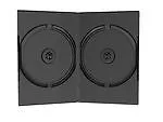 DVD CD Hüllen 14mm 2fach 2er black 25