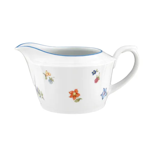 Seltmann Weiden Sauciere Sonate Nostalgie 0,55l - Klassische Porzellan-Sauciere mit Blumenmotiv, ideal für festliche Anlässe und die stilvolle Präsentation von Saucen.