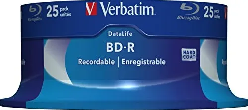 BD-R Verbatim Datalife SL 6x 25GB 25pack Spindel No ID