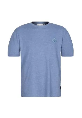 Naketano Herren T-Shirt Adonis Fischer – Blue Melange, Größe: 3XL