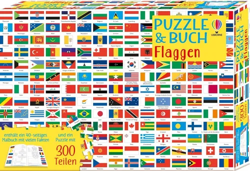 Puzzle & Buch: Flaggen